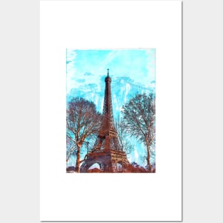 Eiffel Tower Paris City. For Eiffel Tower & Paris Lovers. Posters and Art